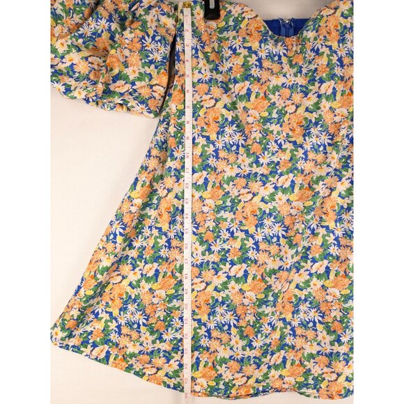 Anthropologie Mable Dress Womens Medium Floral Off-Shoulder Puff Sleeve - Picture 2 of 8